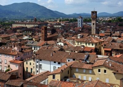 Panorama de Lucca desde la Torre Guinigi Lucca Italia