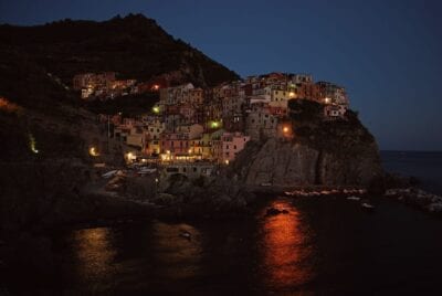 Playa Cinque Terre Noche Italia