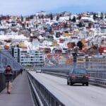 Puente De Tromso Impresionante Escénico Noruega