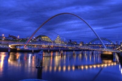 Puente Del Milenio Gateshead Newcastle Reino Unido