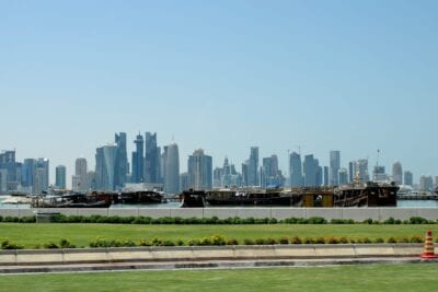 Skyline De Doha Horizonte Doha Catar