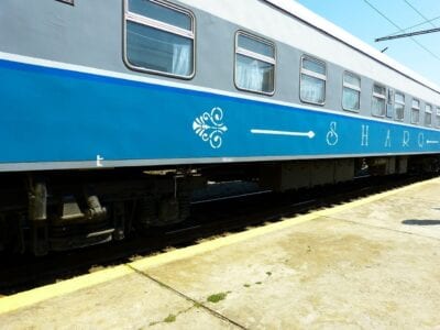 Tren Ferrocarril Samarcanda Uzbekistán