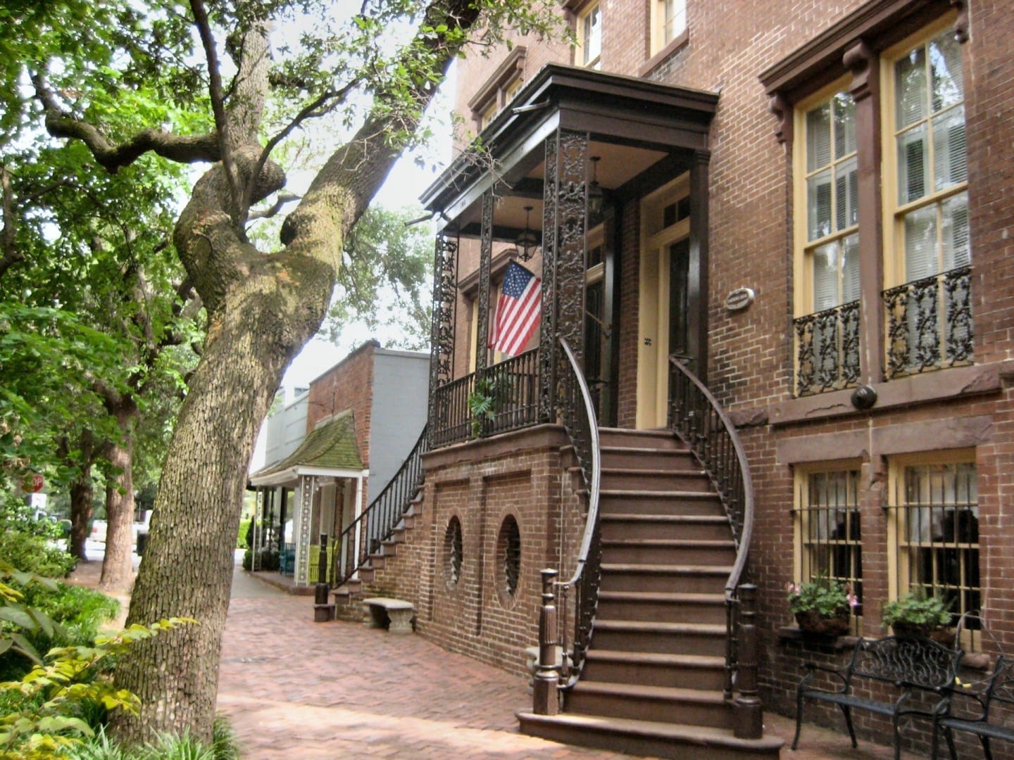 Una de las muchas casas históricas de Savannah Savannah GA Estados Unidos