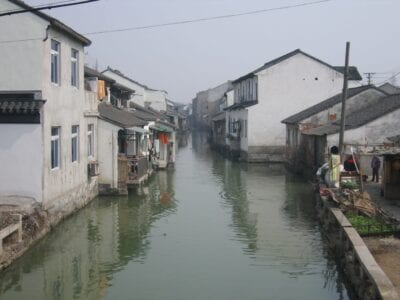 Uno de los canales Suzhou China