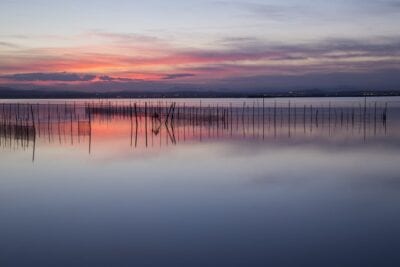 Valencia Albufera Atardecer España