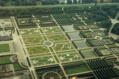 Vista aérea del Gran Jardín Hanover Alemania