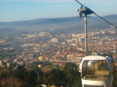 Vista de la ciudad desde Penha Guimarães Portugal