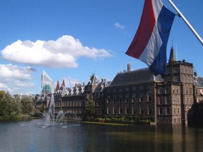 Vista del Binnenhof, el centro del gobierno en La Haya La Haya Países Bajos