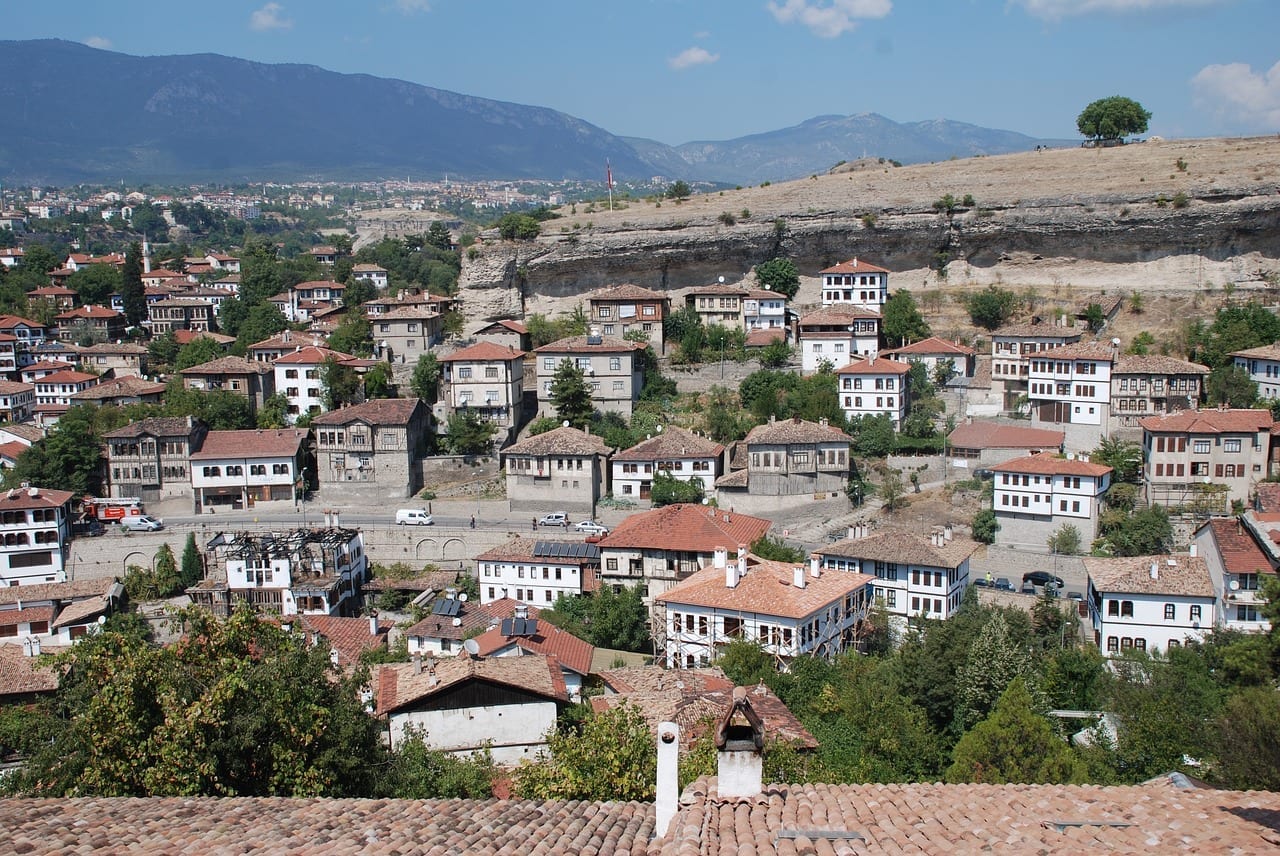 De Viaje Casas De Safranbolu Vista Panorámica De Safranbolu Turquía
