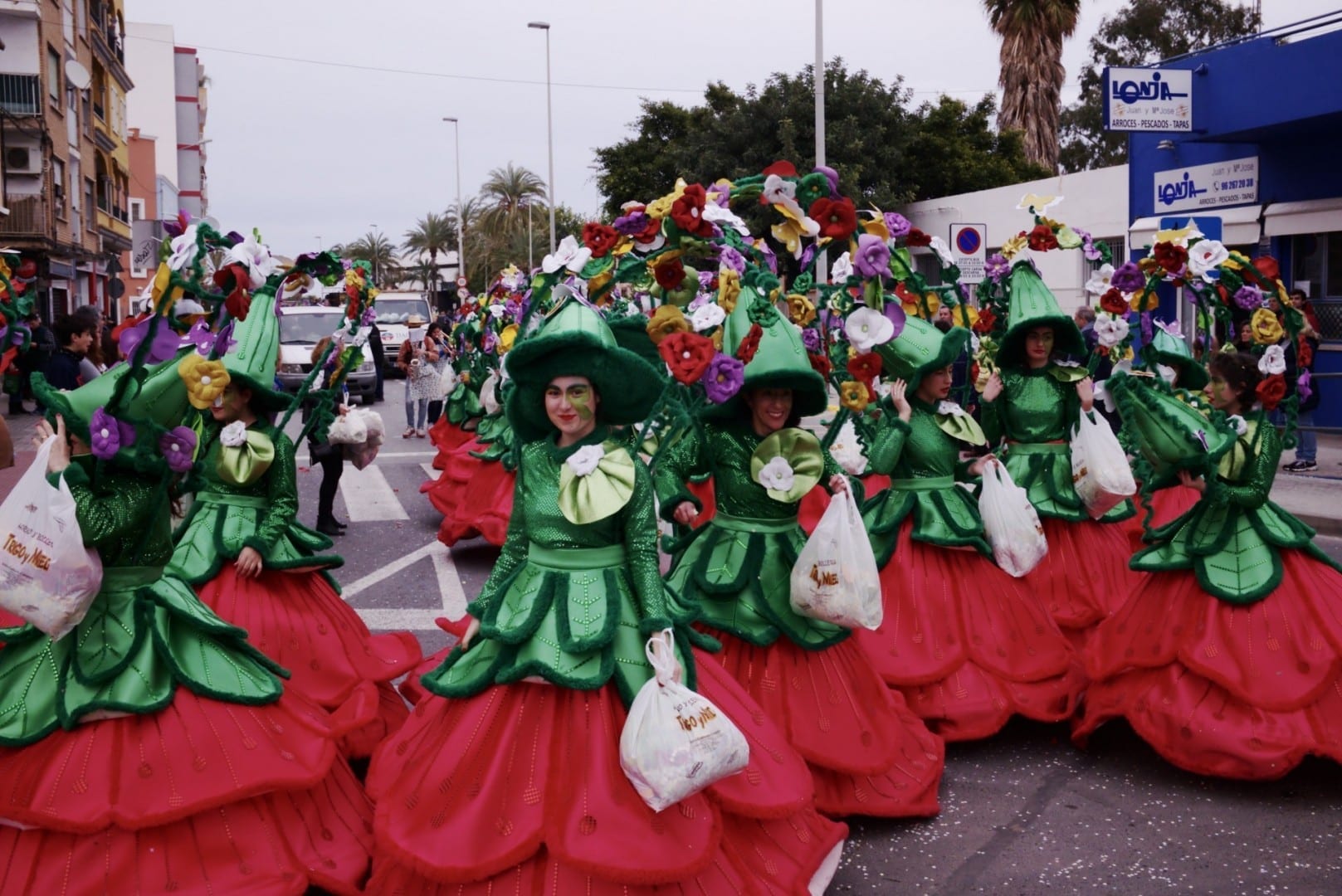 Desfile de Fallas Puerto de Sagunto España