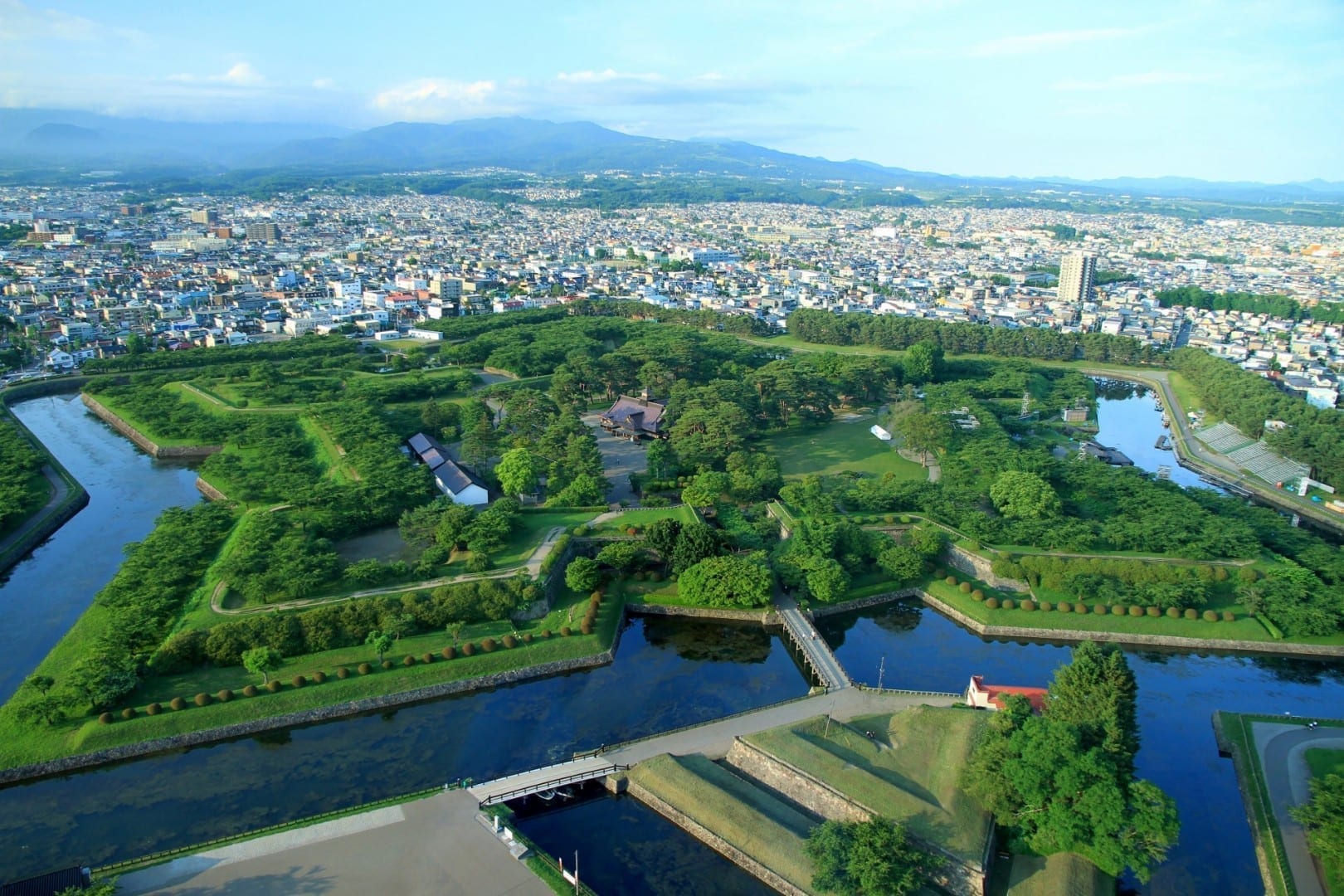 Fuerte Goryōkaku desde la torre de observación Hakodate Japón