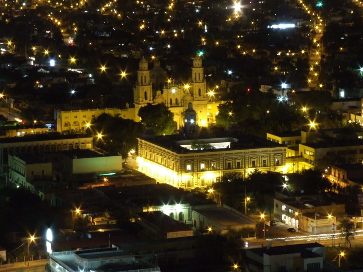 Hermosillo visto desde la cima del Cerro de la Campana en El Centro. Hermosillo México