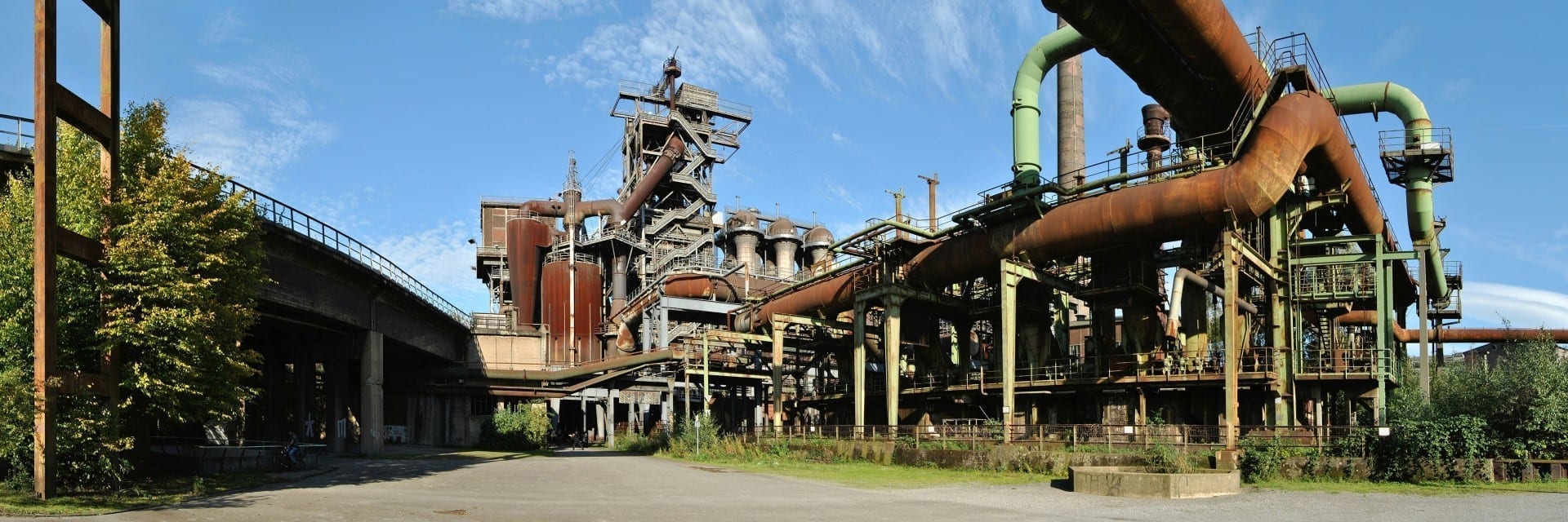Horno en desuso en la antigua fábrica de acero Meiderich, ahora parque paisajístico Duisburg Alemania
