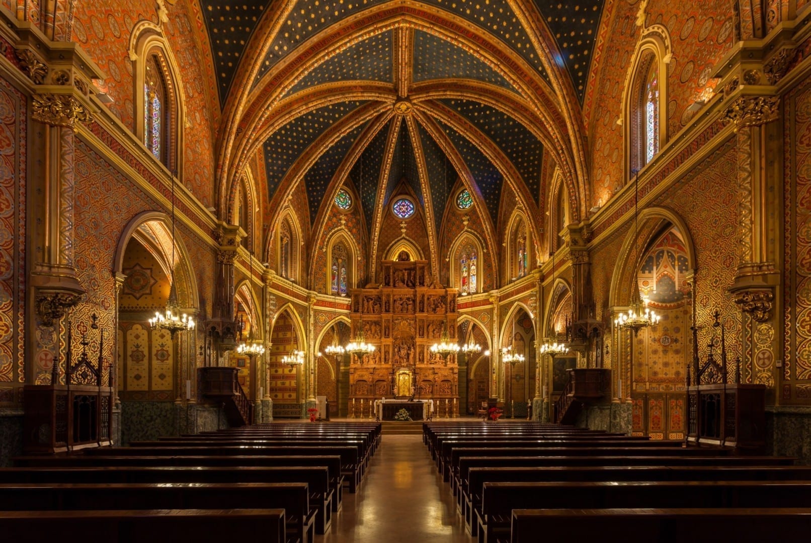 Interior of Iglesia de San Pedro Teruel España