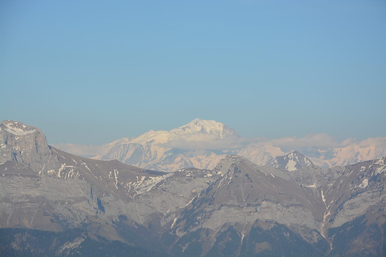 Montaña La Cadena Mont Blanc Francia