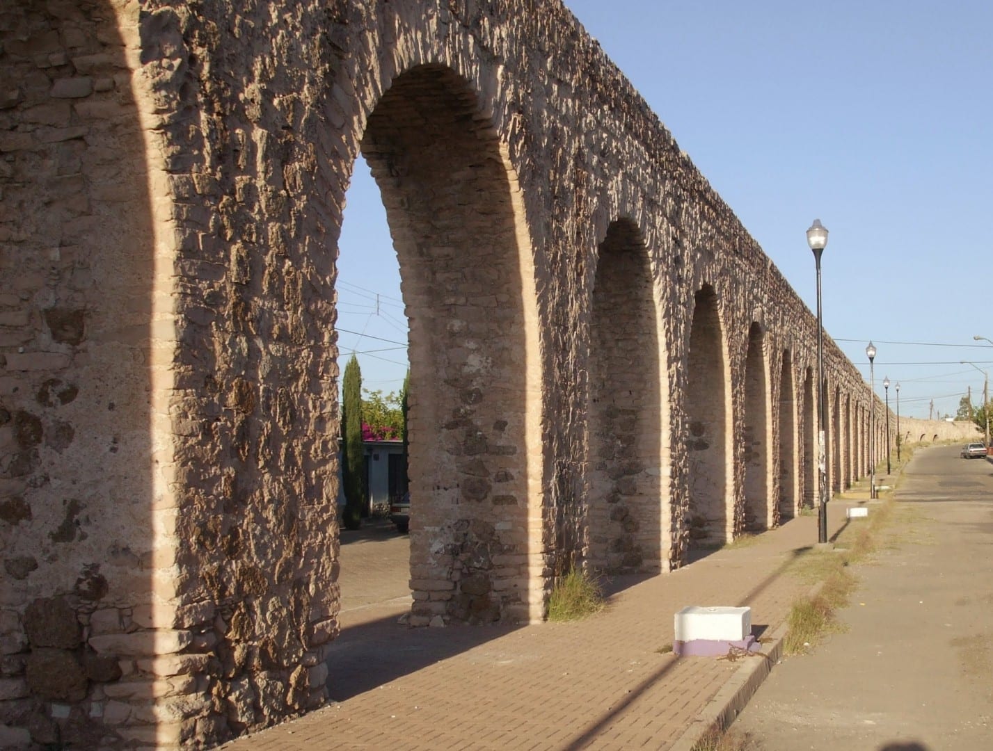 Parte del sistema de acueductos coloniales en Chihuahua. Chihuahua México