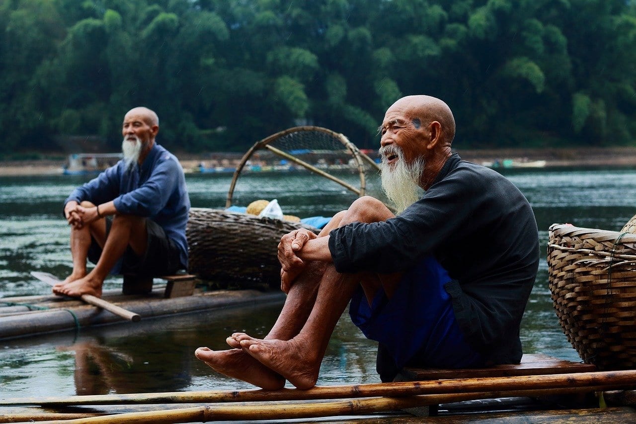 Pescador Naturaleza Guilin China