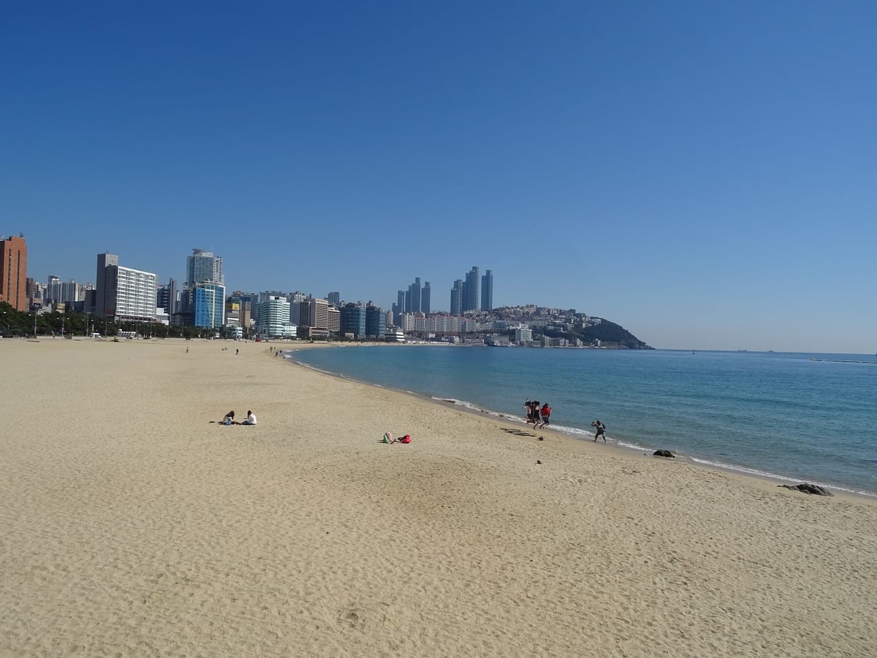 Playa Haeundae Bañar La Playa Busan Corea del Sur
