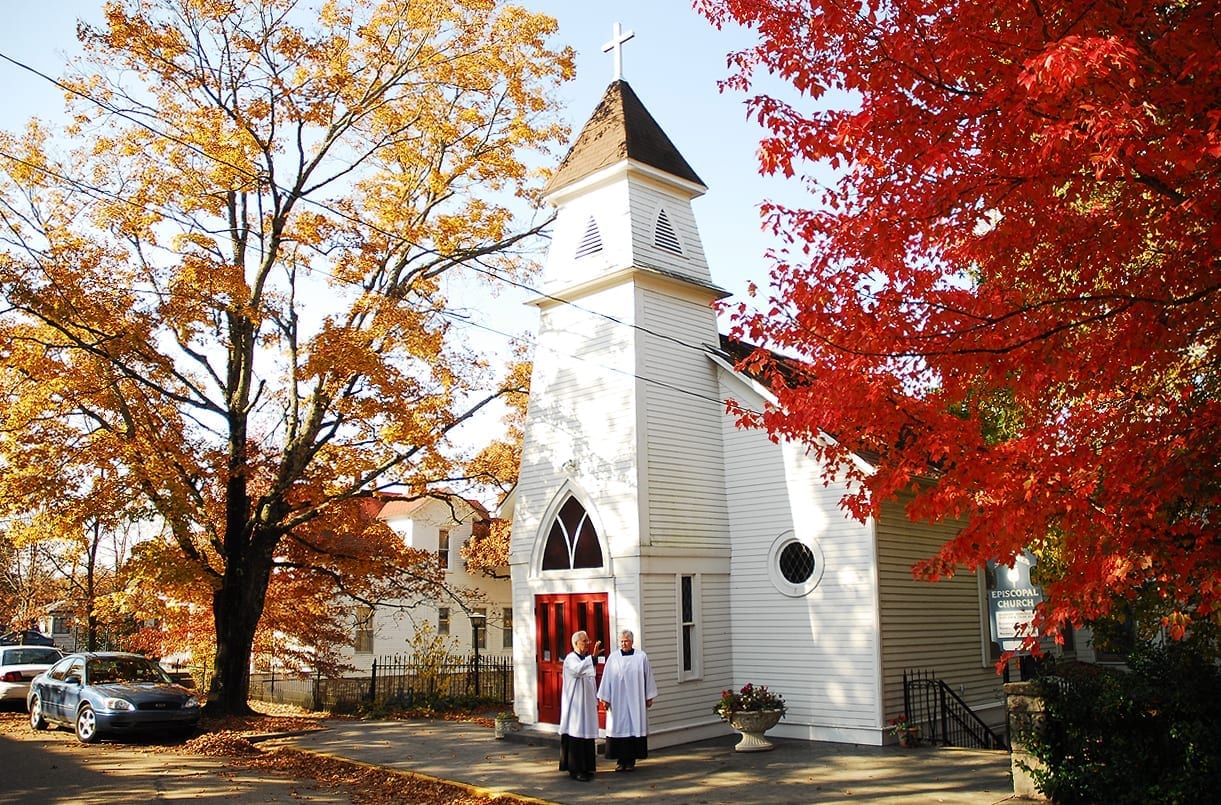Una pequeña iglesia protestante en Eureka Springs Eureka Springs AR Estados Unidos