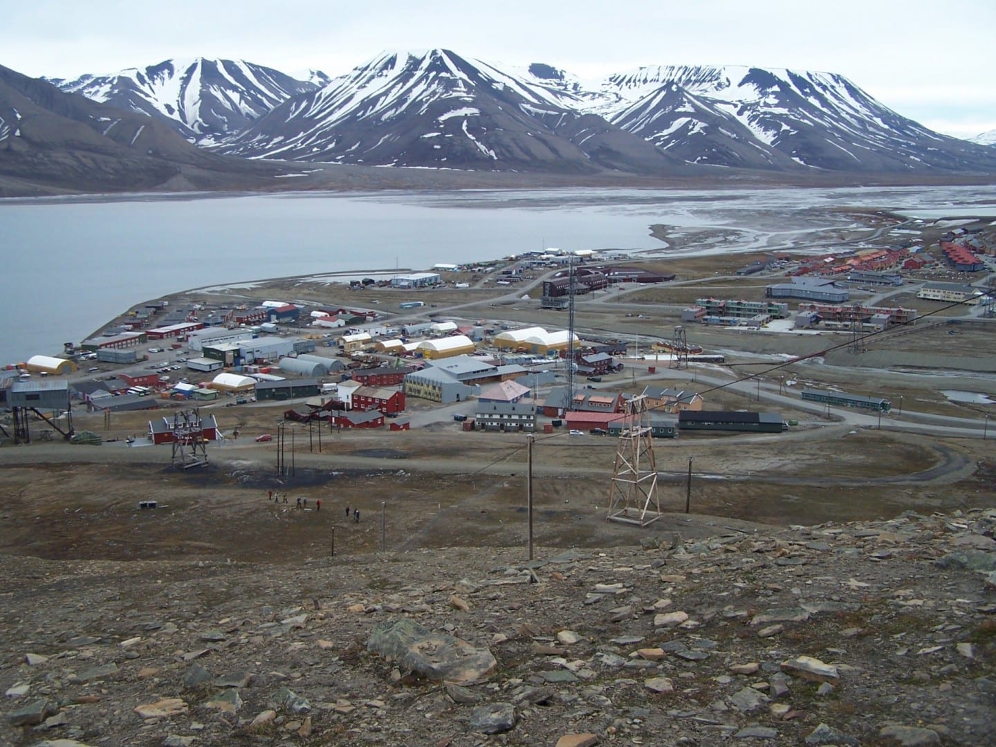 Vista de Longyearbyen Longyearbyen Noruega