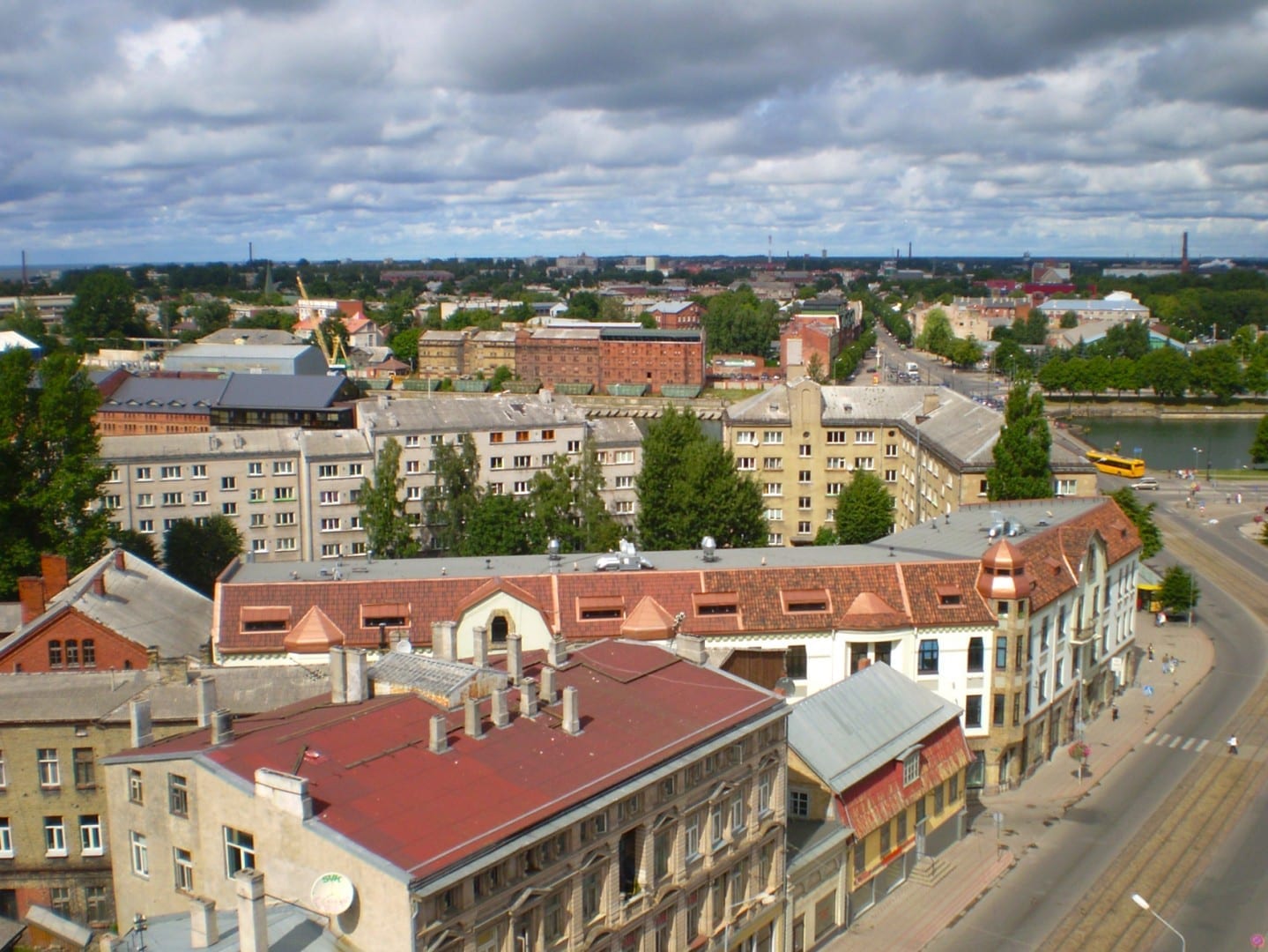 Vista desde la Catedral de la Santísima Trinidad Liepaja Letonia