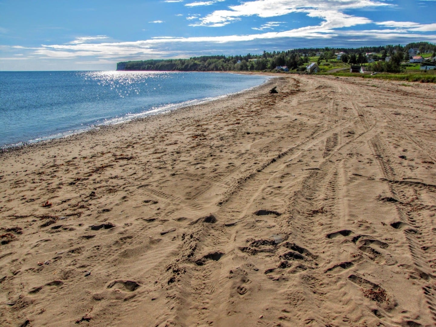 Douglastown Beach es la más aislada de las playas públicas de Gaspé. Gaspé Canadá