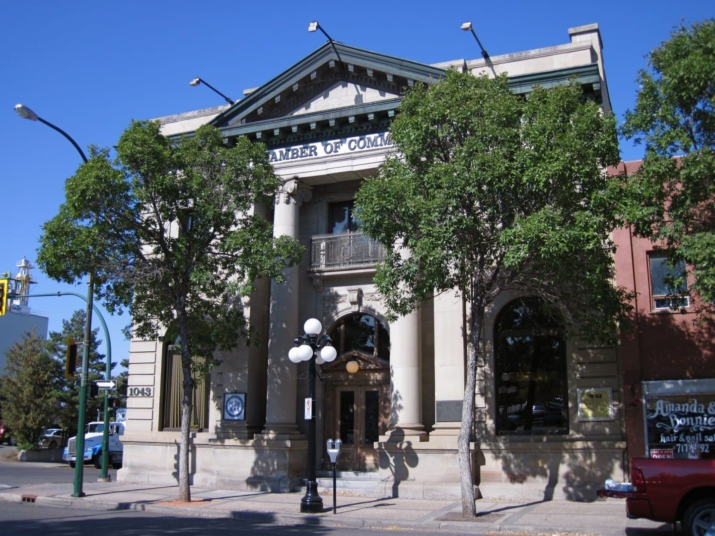 El edificio del Merchants Bank en la Avenida Rosser, construido en 1907 Brandon Canadá