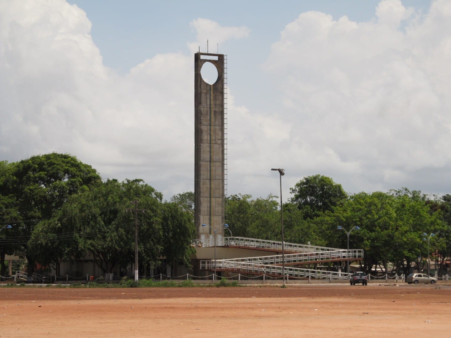 El monumento de la Marca Cero, donde el ecuador pasa por Macapá Macapá Brasil