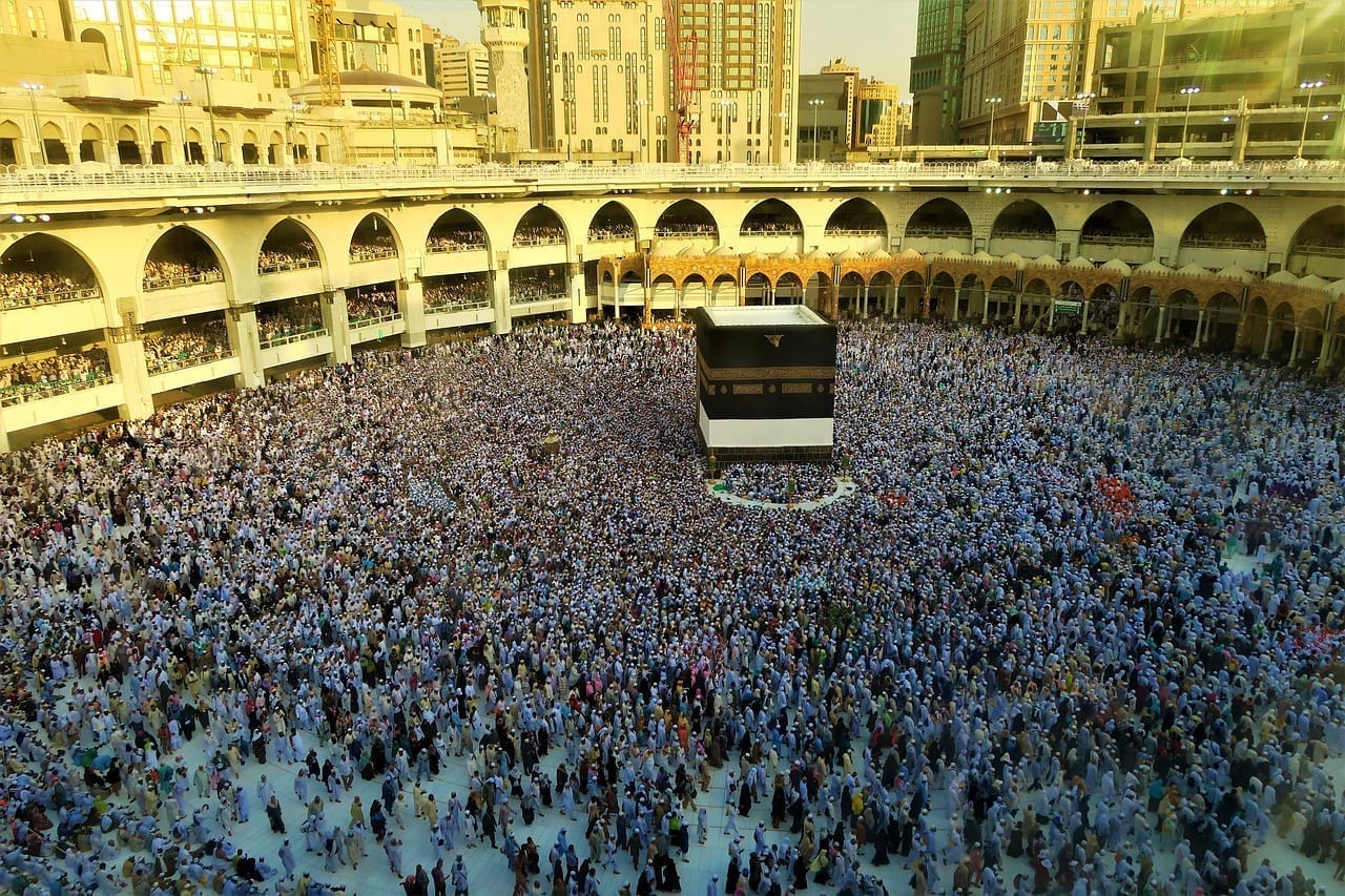 Kaaba Guía Del Peregrino Meca Arabia Saudí