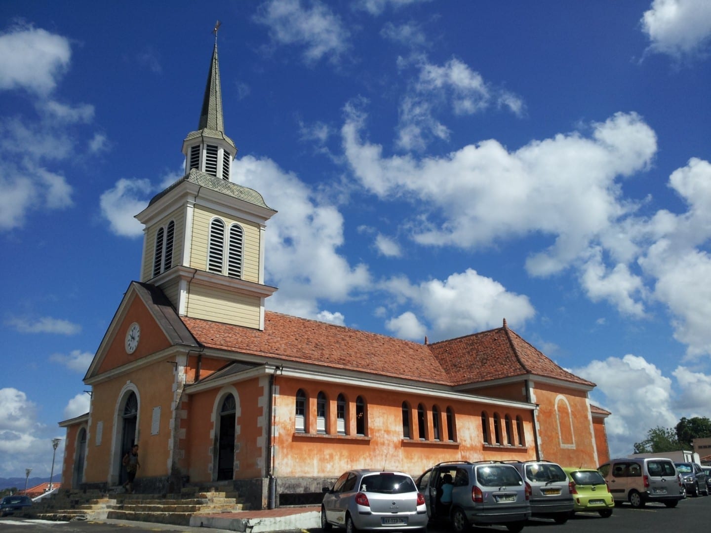 La iglesia del pueblo. Trois - Îlets Martinica