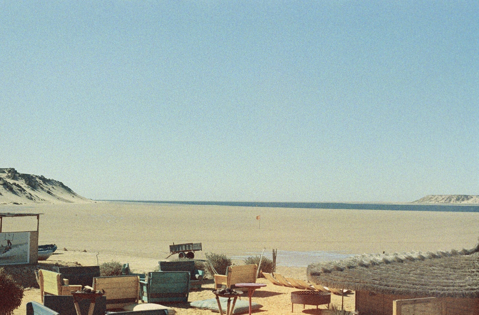 Laguna Ad-Dakhla (marea baja). Dajla Marruecos