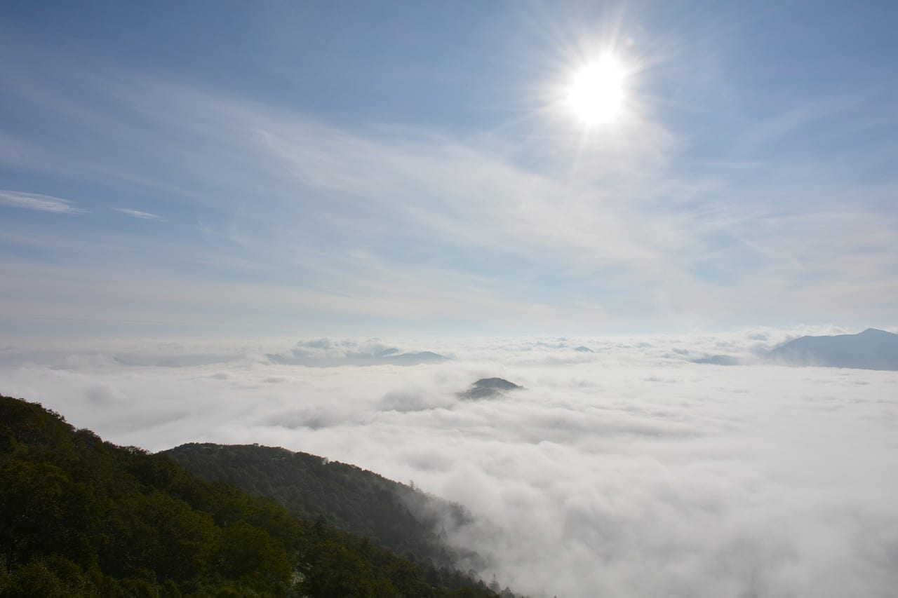 Mar De Nubes Terraza Hokkaido Japón