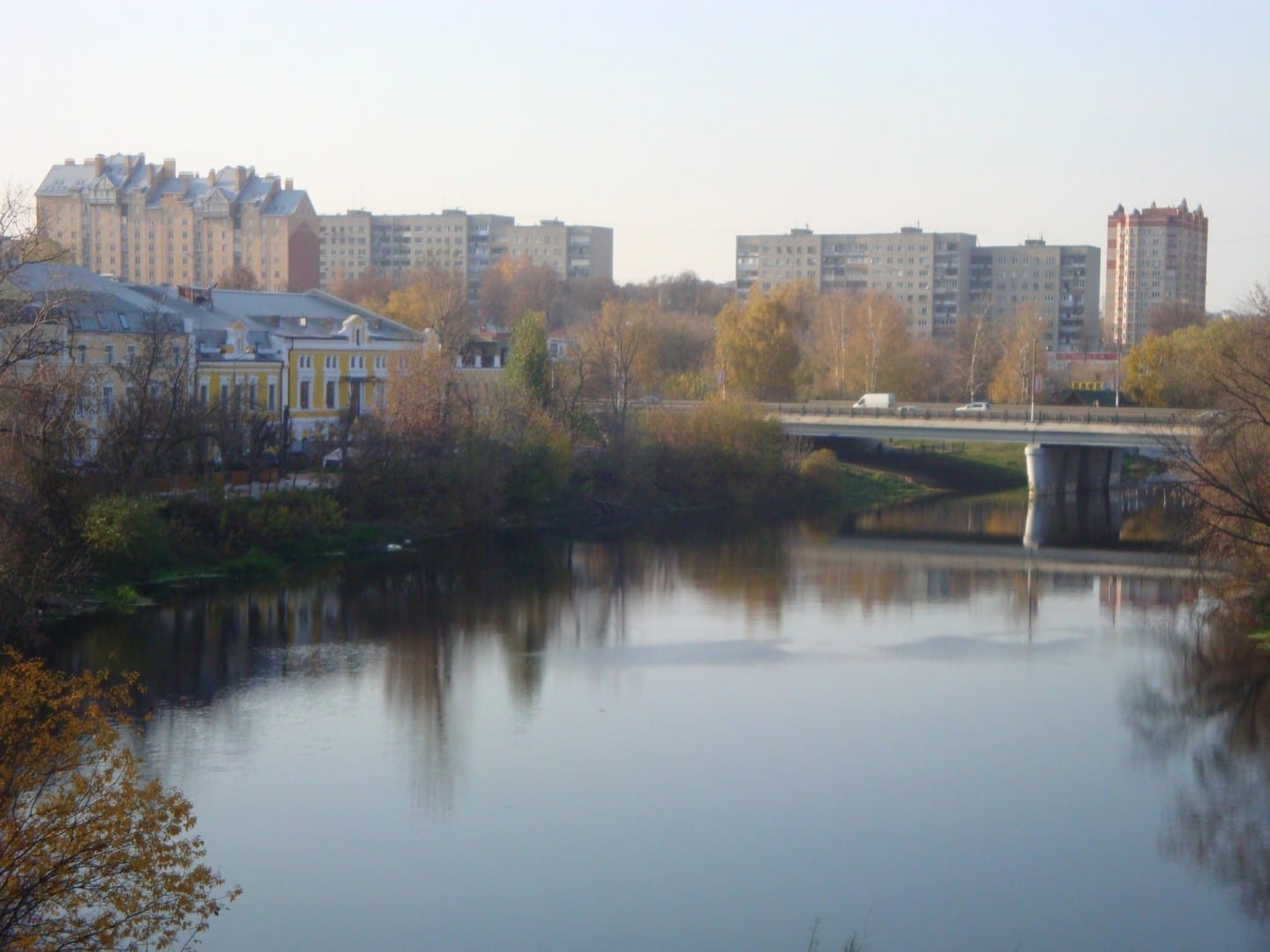 Podolsk y el río Pakhra Podolsk Rusia