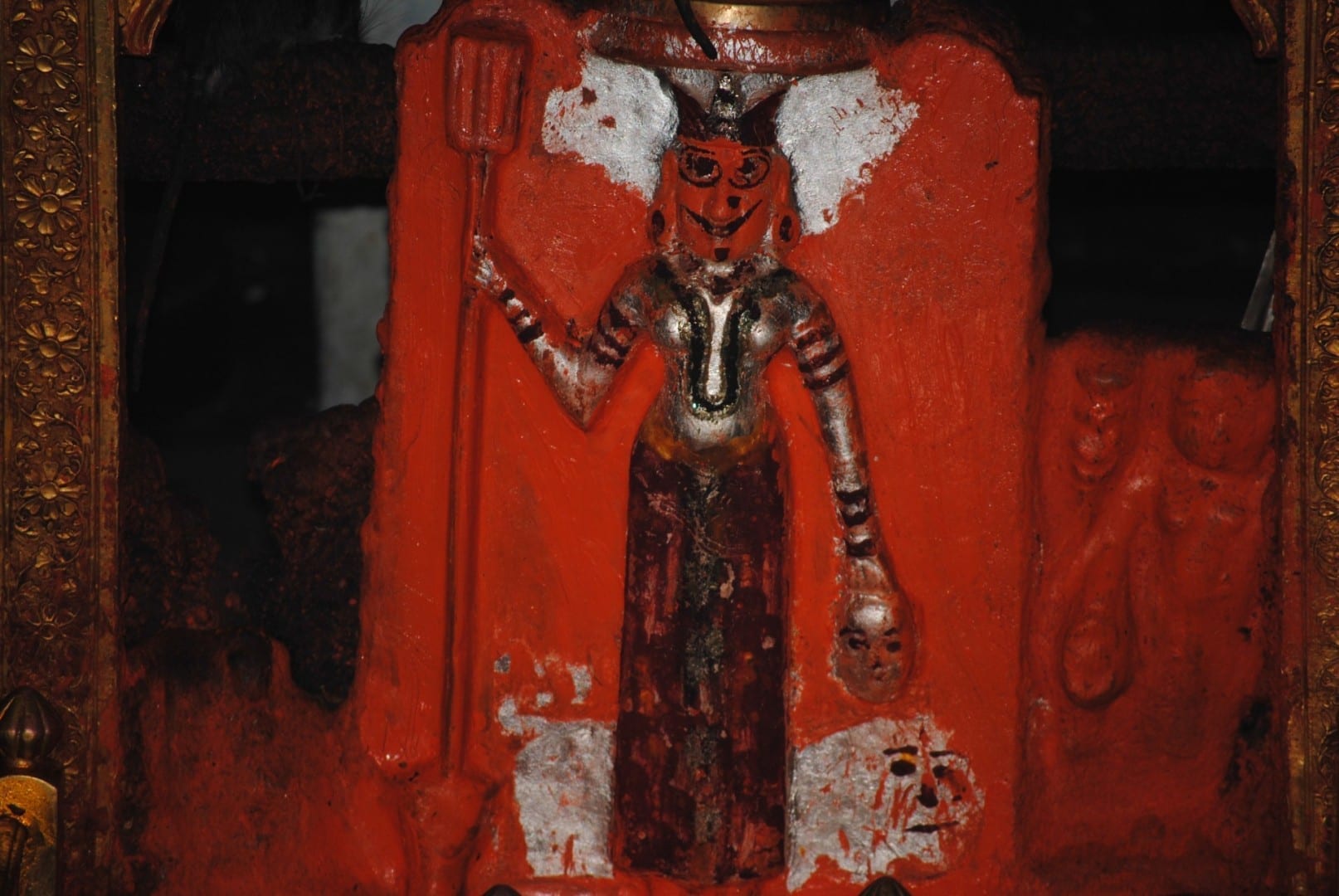 Un ídolo en el Templo Karni Mata Bikaner India