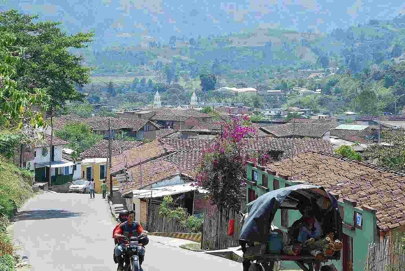 Vista del pueblo San Agustín (Huila) Colombia